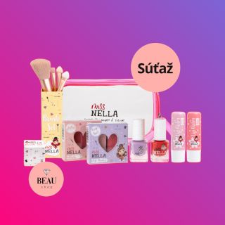 🎁 SÚŤAŽ o detskú taštičku MISS NELLA 💗 Zapojte sa do súťaže detskú kozmetickú taštičku Miss Nella s lakmi, maľovátkami,...